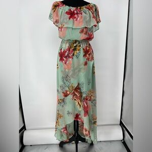 EXPRESS MINT FLORAL DRESS LIGHT AND AIRY‎ FEMININE AND ROMANTIC